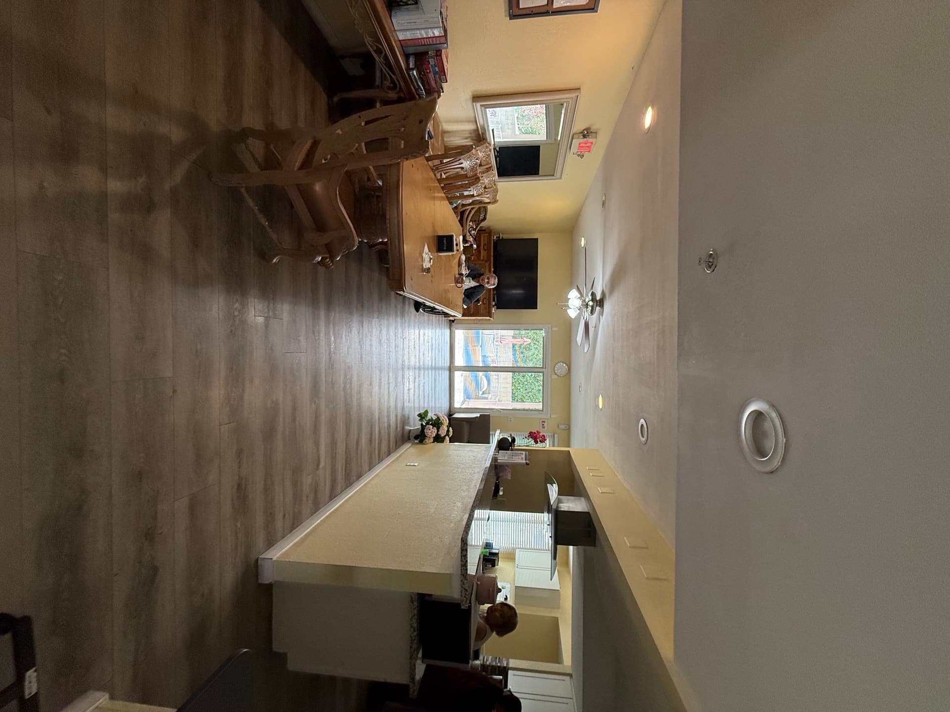 Open, light-filled dining and common area
